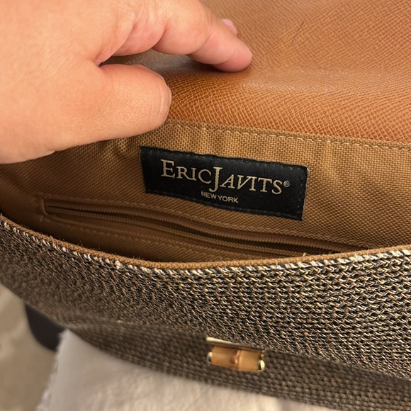 Eric Javits Shoulder Bag with Bamboo Details - Picture 6 of 6